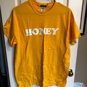 Mustard yellow “honey” shirt
